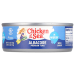 Chicken of the Sea, Премиальный тунец Albacore в воде, из рыбы, пойманной в дикой природе, 142 г (5 унций)