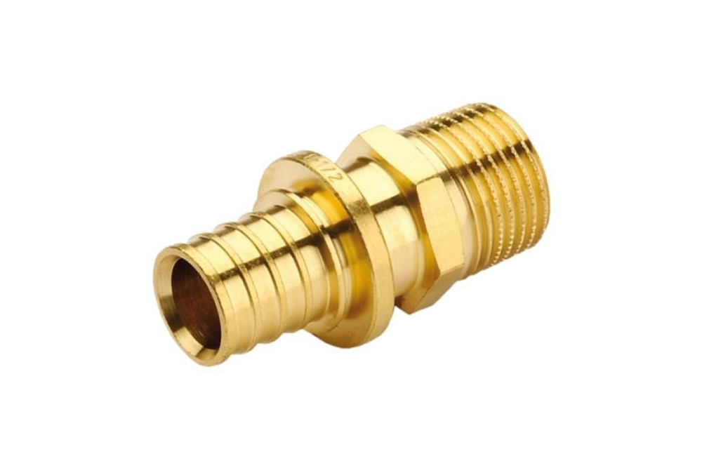 Муфта латунная с наружной резьбой Ду16-40, PRO AQUA