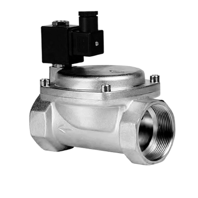 Клапан электромагнитный нержавеющий, обратного действия, нормально закрытый, DN25 (1"), PN16, 24DC