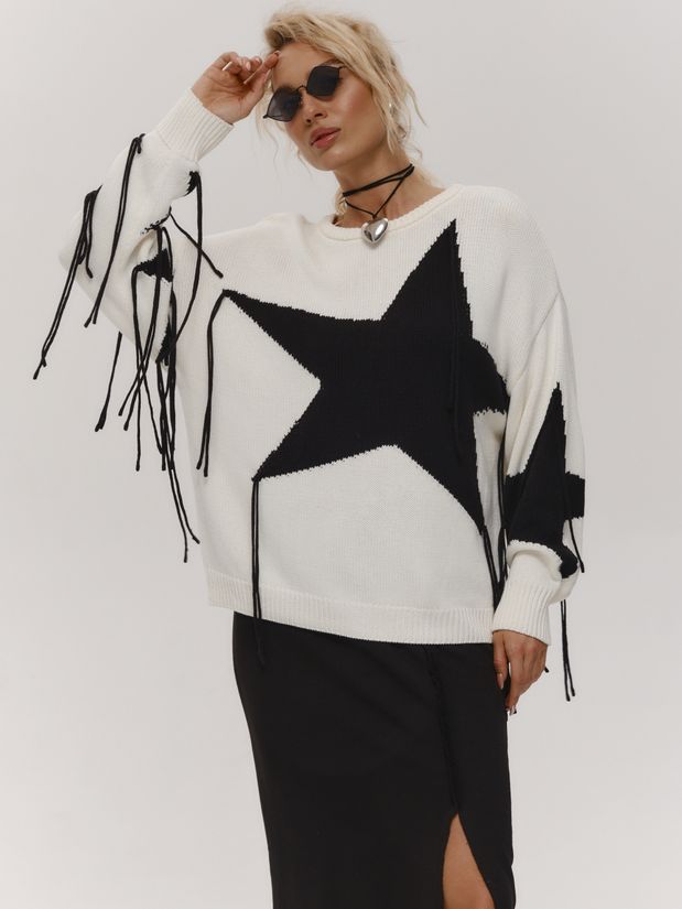 Свитер STAR, белый