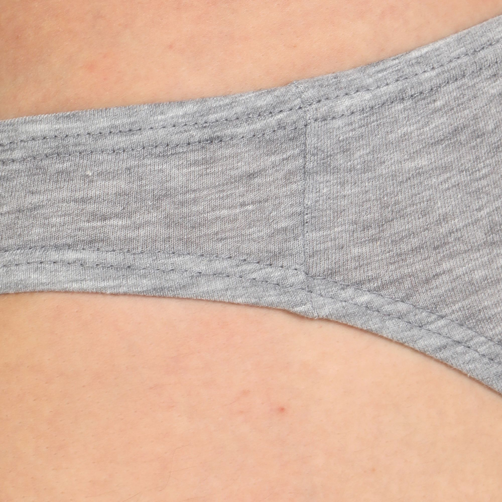 Серые меланжевые мужские трусы-слипы с низкой посадкой (Размер: M) (Цвет: серый)