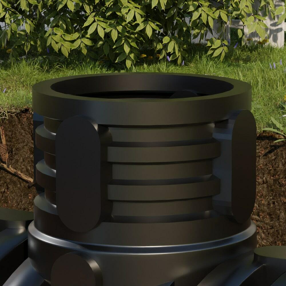 Горловина Ирпласт(800x800x500см;10кг;черный) - арт.560376