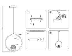 Ambrella Подвесной светильник со сменной лампой Crystal TR5428
