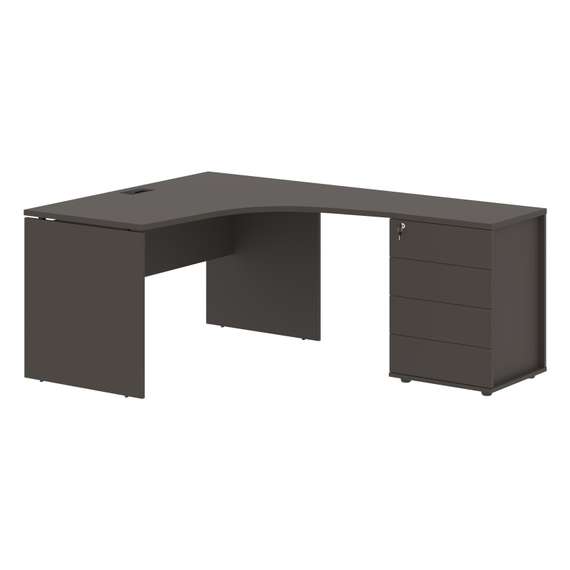 Стол эргономичный с тумбой EDCET 1318(R)  1360х1880х750 EDIS