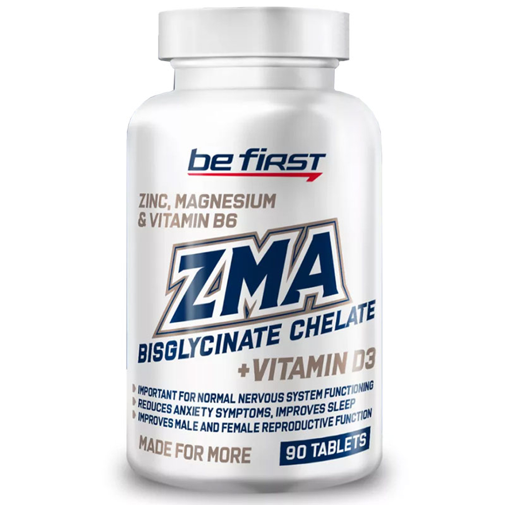 Be First ZMA Bisglycinate Chelate + Vitamin D3 (90 таб.)