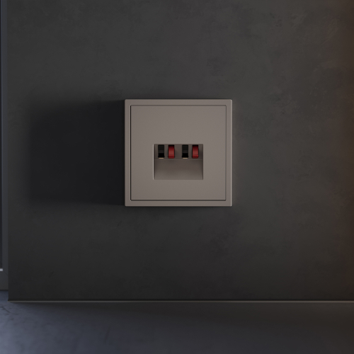 Накладка для розетки акустической 4-местной , S70 (капучино)