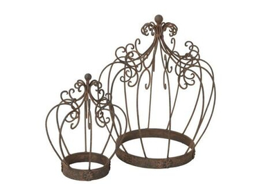 Набор из 2-х шт Декор "Корона" 21x28см / 35x40см