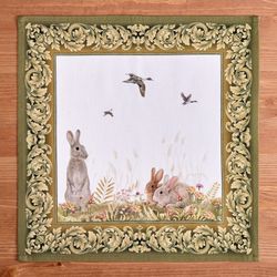 НАБОР САЛФЕТОК ИЗ 2-Х ШТ "ОХОТА" 40Х40СМ, ТВИЛ, 100% ХЛОПОК, ЛИСА