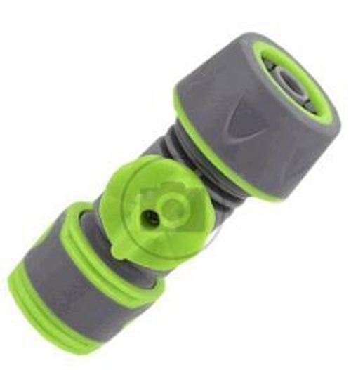 ДП Коннектор-муфта 3/4 д/шланга с регулятором напора 'УС Эксперт' прорезин. (YM5003Е)