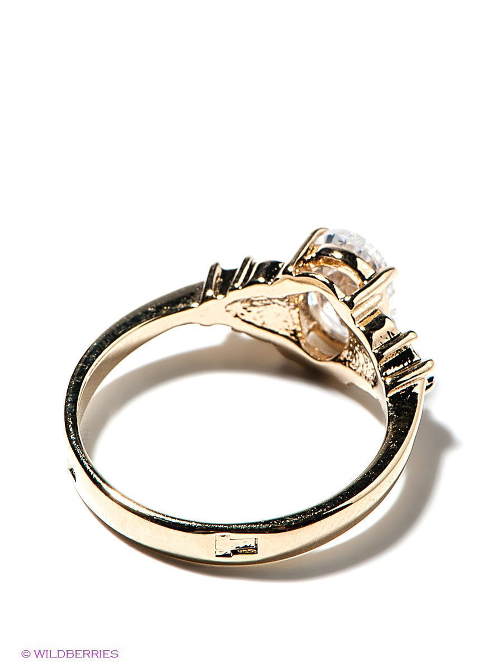 "Увертюра"  кольцо в золотом покрытии из коллекции "Балет" от Jenavi