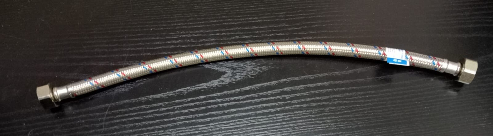 Подводка гибкая для воды оплетка из нерж стали г/г 1/2" 0,4м