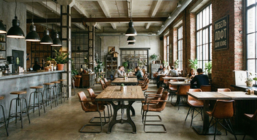 Мебель лофт для бизнеса: как выбрать и заказать под кафе, барбершоп, салон и офис