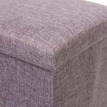 Пуфик для хранения вещей складной «ВЕСТА», цвет пастельно серый, 31*31*30.5см