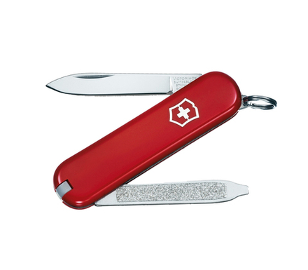 Нож-брелок Victorinox Classic Escort, 58 мм, 6 функций, красный