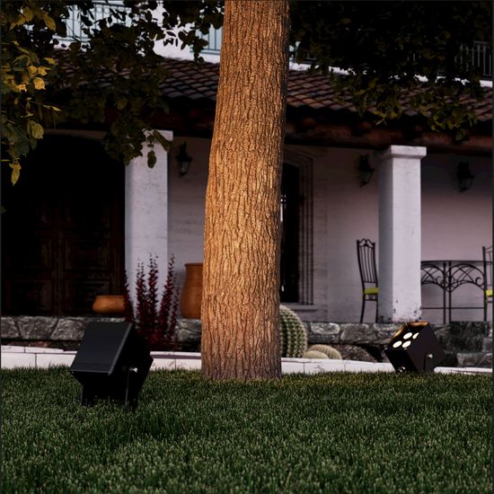 SL9520.415.01 Светильник уличный наземный ST-Luce черный/черный LED 1*18W 3000K/4000K/6500K GLARE