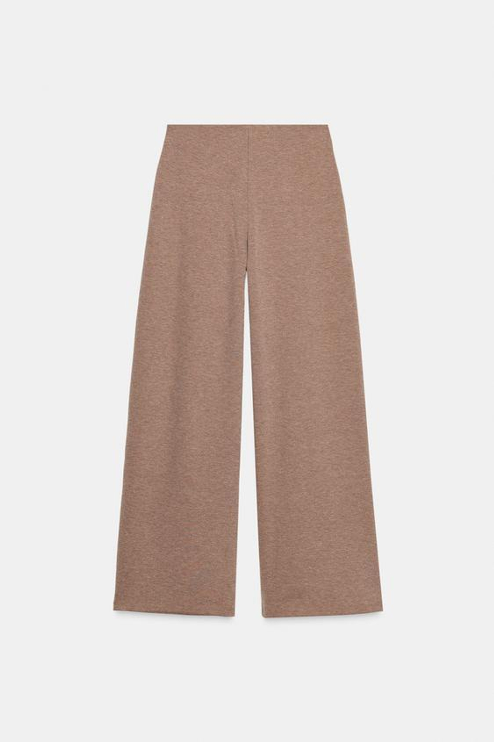 ZARA БРЮКИ ИЗ САРЖИ С ПУГОВИЦАМИ, СВЕТЛО-КОРИЧНЕВЫЙ