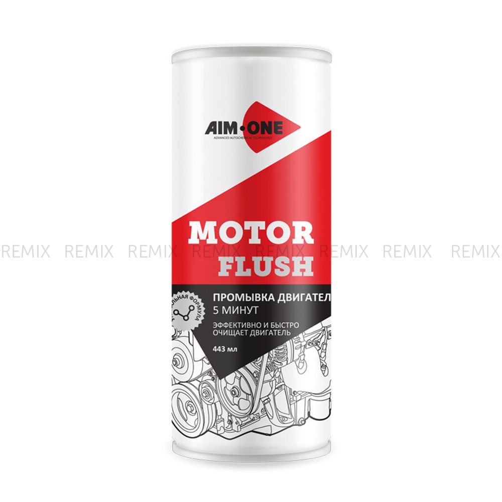 Промывка двигателя 5 минут AIM-ONE 443 мл (жидкость).Motor flush 443ml MF-350