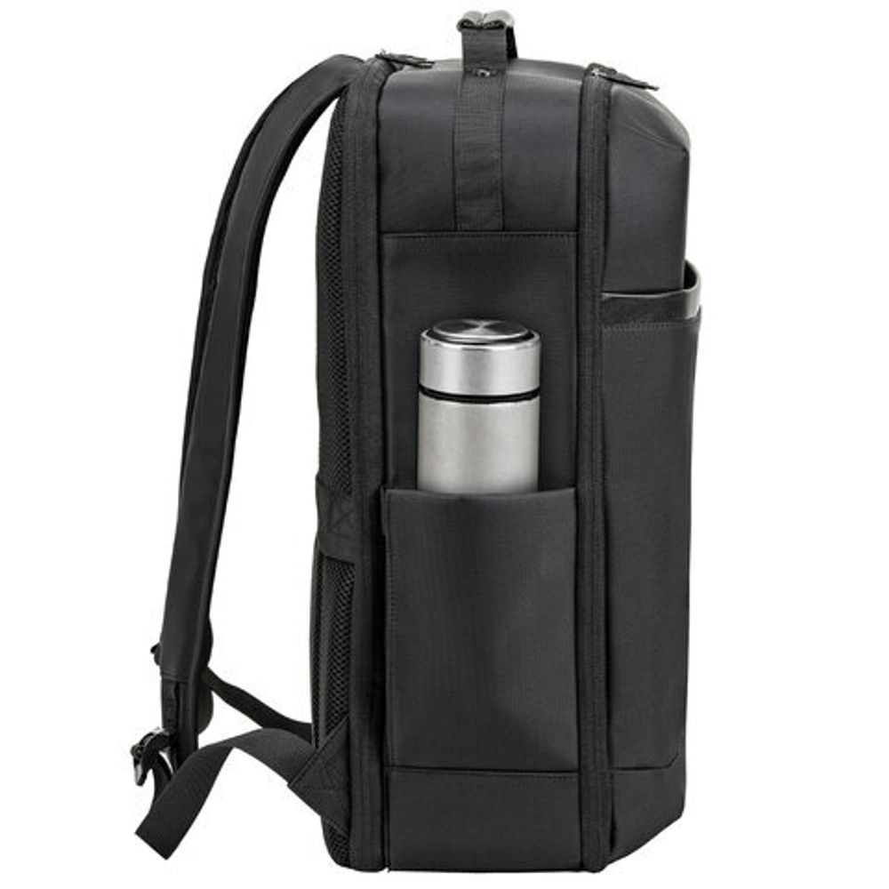 Рюкзак-сумка HEIKKI PRIORITY (ХЕЙКИ) с отделением для ноутбука, 2 отд., черный, 45x31x15 см, 272587