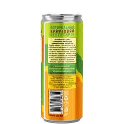 Имбирный эль ФИТНЕС Лайм+Женьшень+Мака 59NORTH, 330 мл, банка сзади