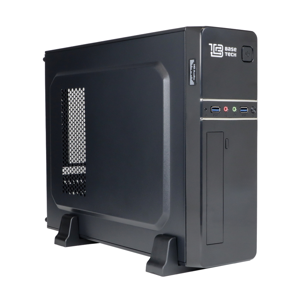 Корпус BaseTech SL-01, БП:400W, mATX, чёрный, 2xUSB3 (BT-SL01B-400W)