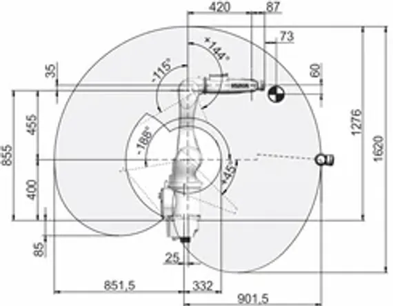 Промышленный робот KUKA KR AGILUS, KR 6 R900-2 HO