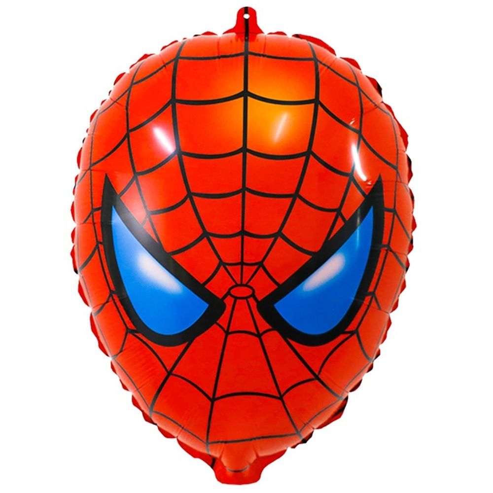 Фигурный шар с гелием в виде головы человека паука
