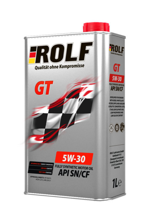 Моторное масло Rolf GT 5W-30, SN/CF, C3, синтетическое, 1 л