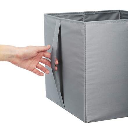 VETTA Короб без крышки, 30х30х30 см, Швеция, полиэстер, серый