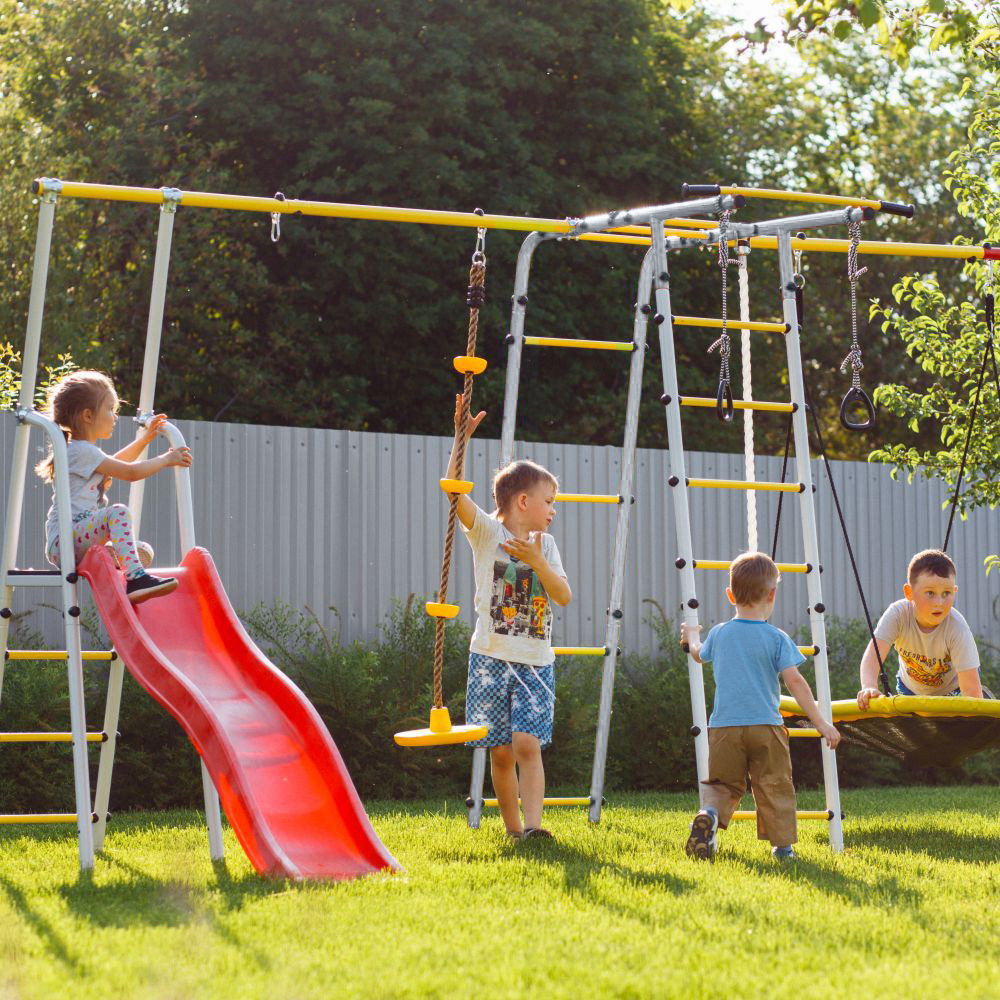 Детский спортивный комплекс для Дачи Romana Лесная поляна-3-PRO (Комплект №3)