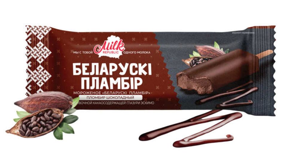 Мороженое эскимо &quot;Белорусский пломбир&quot; 80г. Шоколад - купить не дорого в Москве