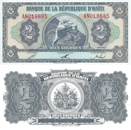 Гаити 2 гурд 1992 Цитадель Генри UNC