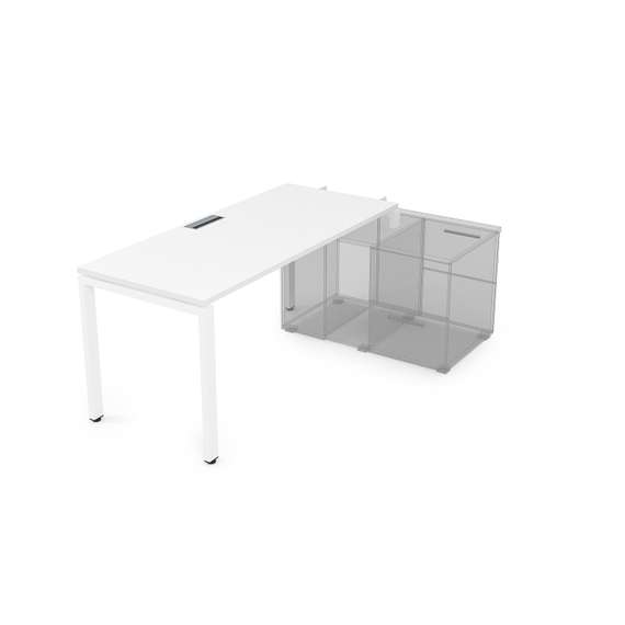 СТН-П.974 Стол системы БЕНЧ линейный три опоры, начальный (1600*700*750)