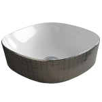 Раковина накладная Artceram Ghost 42 GHL001 01 58 mosaico platino*0 платина