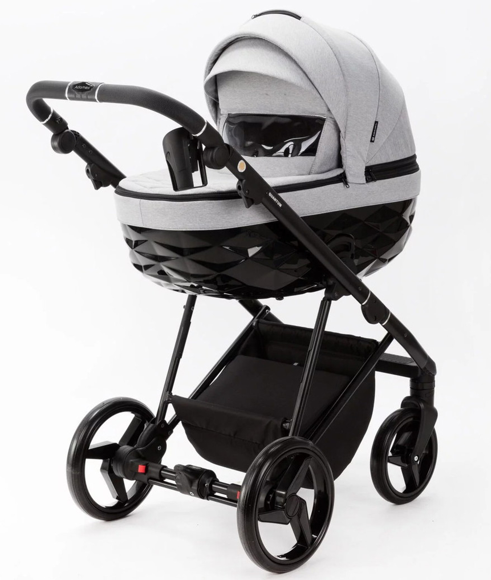 Детская коляска Adamex Quantum 2 в 1 Q-TK10 (СВ.СЕРЫЙ)