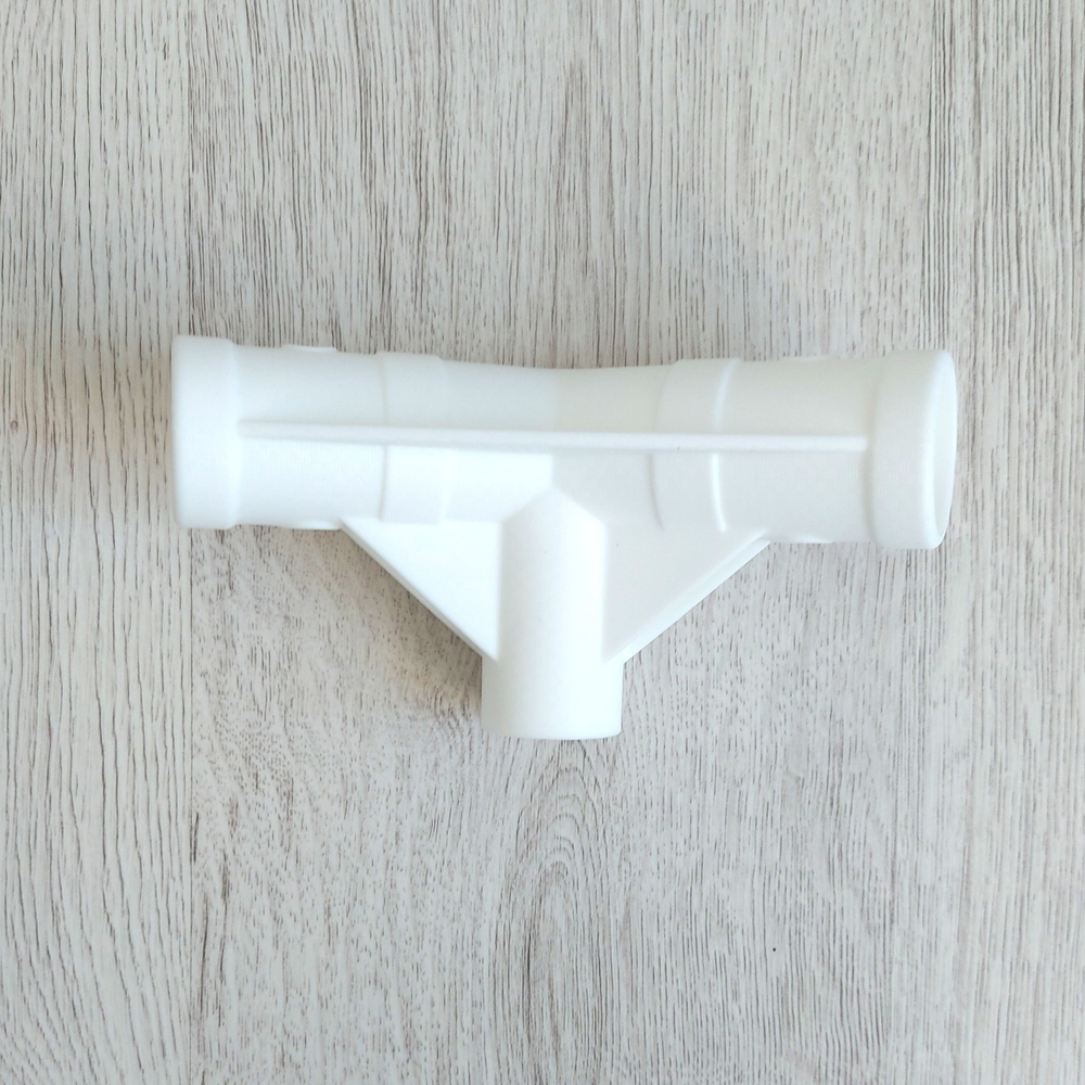 Т-образный соединитель - тройник BestWay с маркировкой "10", запчасть для круглых каркасного бассейна 305 на 76 см. Pro Max Bestway артикул 56677 Белый