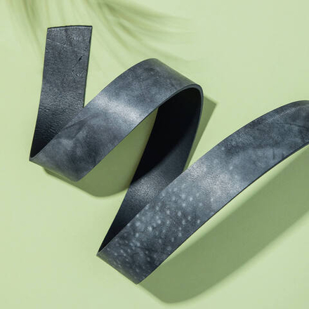 Ременная заготовка Аляска СКА12 ВИНТАЖ цв. Черный, толщ. 3,3-3,5 мм