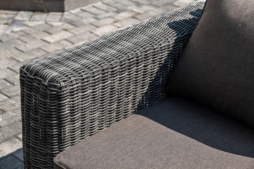 "Боно" лаунж-зона из искусственного ротанга, цвет графит