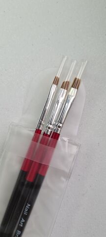Кисти черно-красные Nail Art Brush