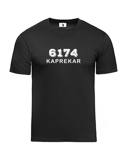 Футболка 6174 Kaprekar классическая прямая черная