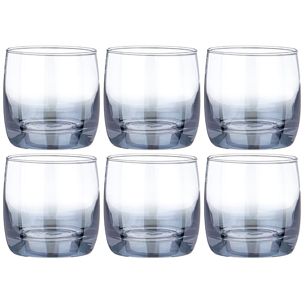 НАБОР СТАКАНОВ ИЗ 6 ШТ "ЧЕРНОЕ МОРЕ ОМБРЕ" 310 МЛ