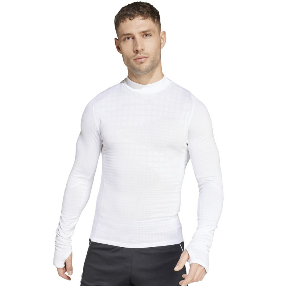 Мужская теннисная футболка с длинным рукавом Adidas Techfit Cold.rdy Long Sleeve - white