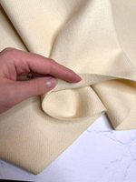 Пальтовая однотонная шерсть (PENELOPE, 90%шерсть/10%полиамид, Ласковый пастельный оттенок сливочного масла, 150, 370 гр/м2)