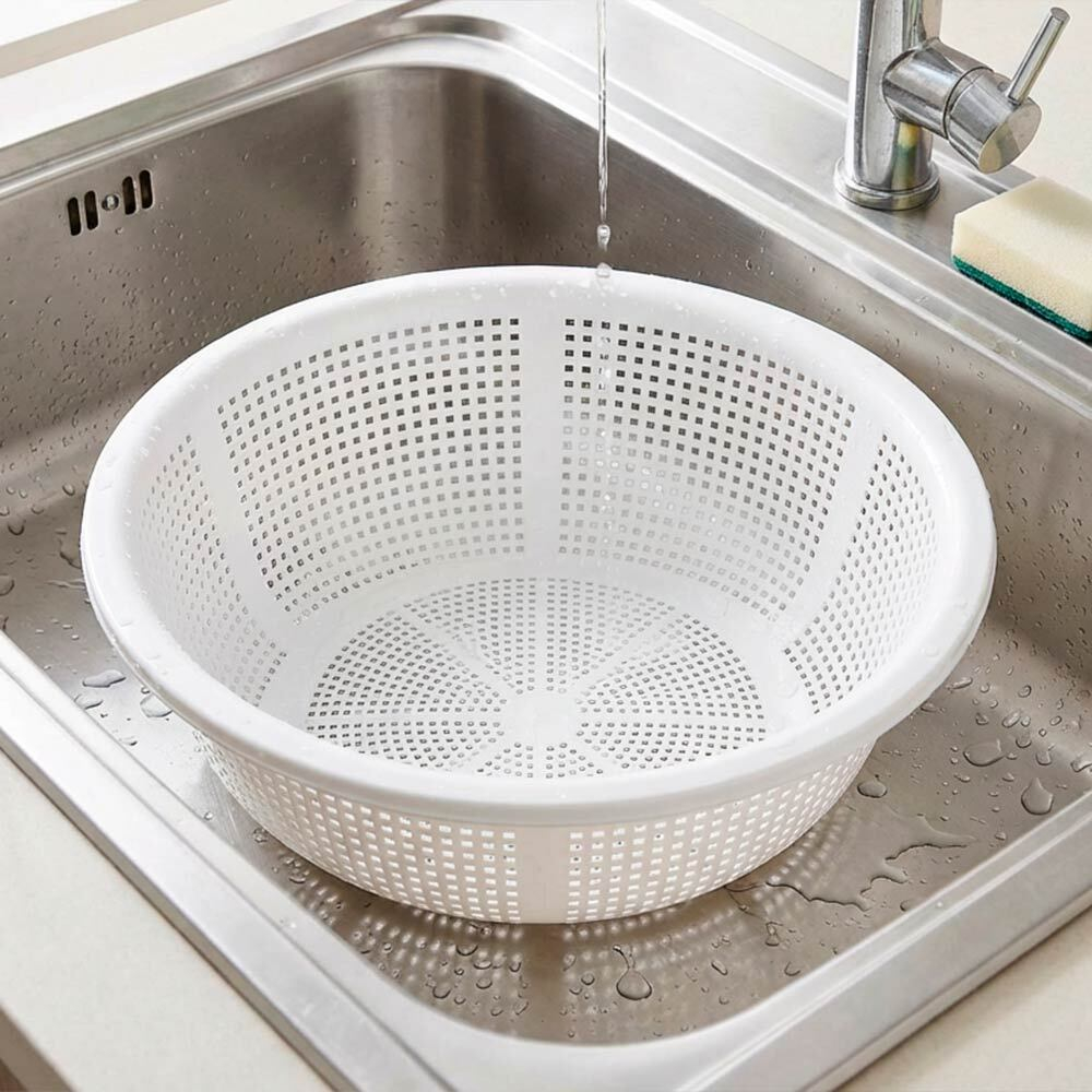 Дуршлаг-фруктомойка 35см "Райский сад", белый