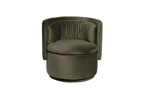 ZW-KRES-061 ZEL Кресло поворотное велюр зеленый 76*72*71см