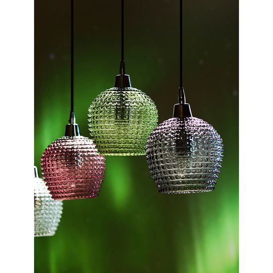 Светильник подвесной каскадный aurora, 110х18 см, сливовый/зеленый/серый