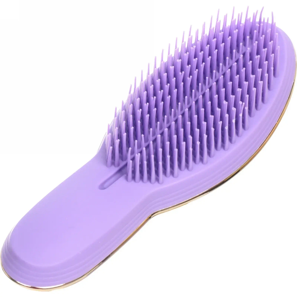 Расческа массажная компактная «Care Brush», цвет золотистый , 21*7,5см, в пластиковой коробке