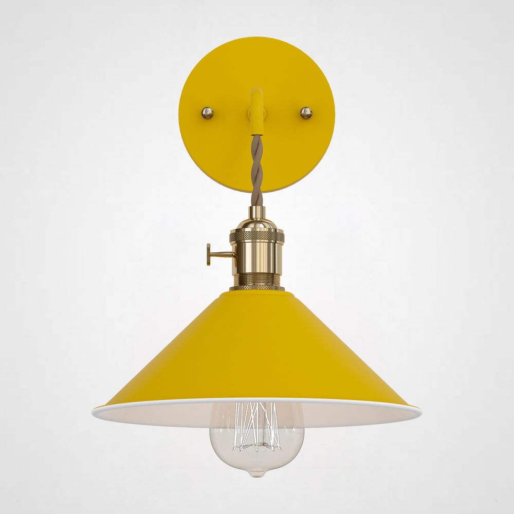 Бра С Подвесным Плафоном Braid Wall Yellow By Imperiumloft
