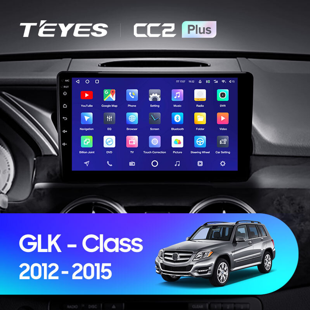 Teyes CC2 Plus 9"для Mercedes Benz GLK-Class 2012-2015