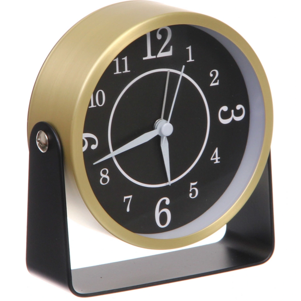 Будильник «GLORIA» 11*4см цвет золотой