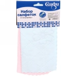 Набор салфеток для уборки Селфи 25*25(2шт.) супервпитывающая